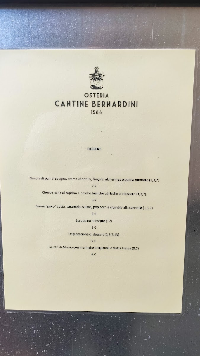 Ristorante Cantine Bernardini Lucca Photo Menu 9