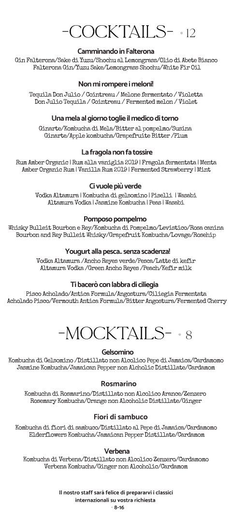 Trentatré Tuscan Bistrò & Bar Photo Menu 3