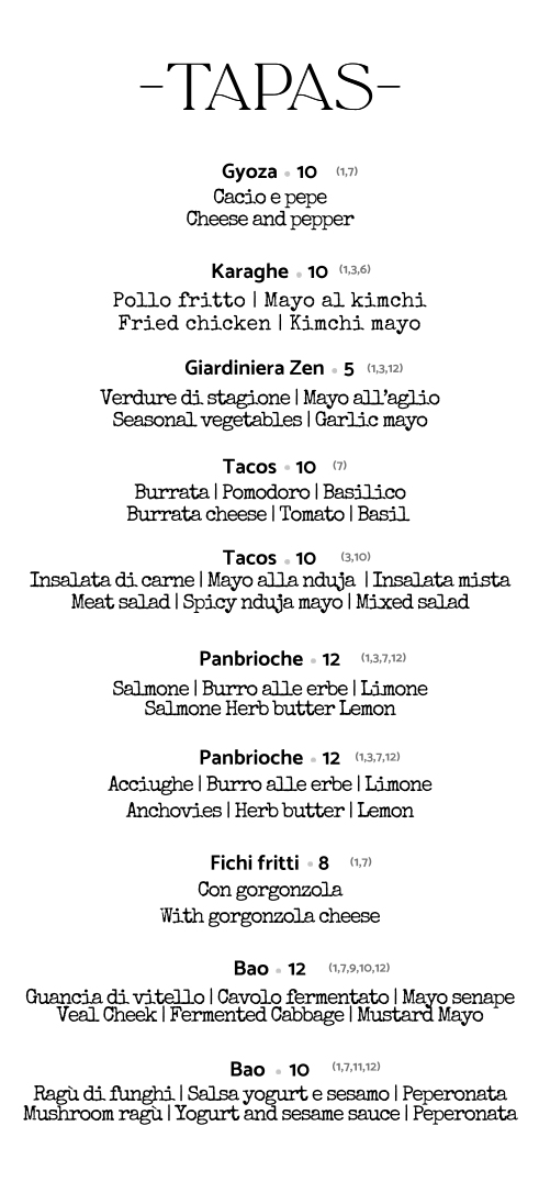 Trentatré Tuscan Bistrò & Bar Photo Menu 6