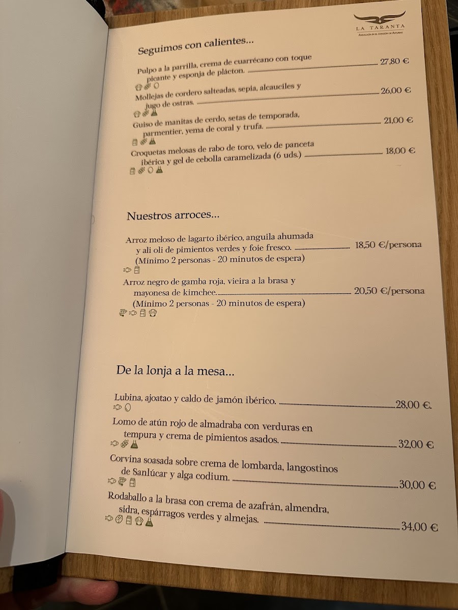 La Taranta Photo Menu 4