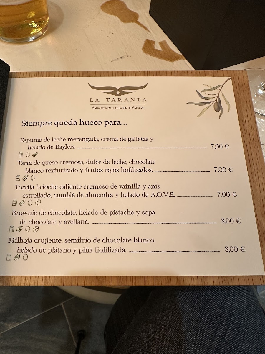La Taranta Photo Menu 5