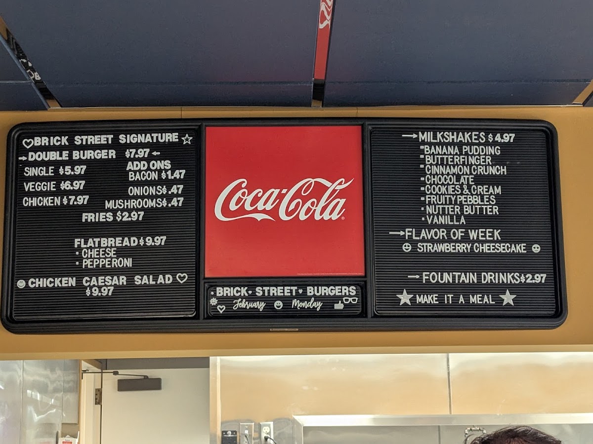 Brick Street Burgers Photo Menu 1