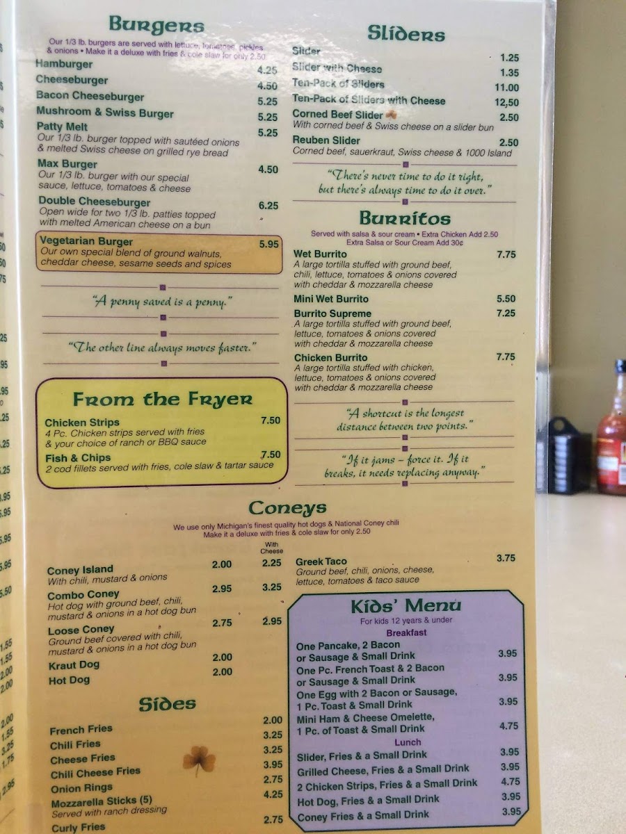 Murphy's Restaurant Photo Menu 10