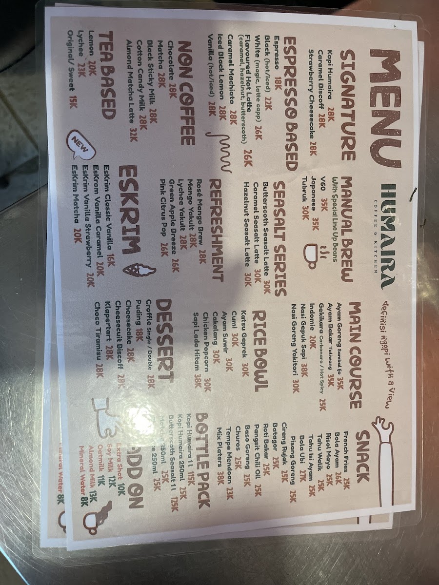 Humaira Coffee & Kitchen Photo Menu 2