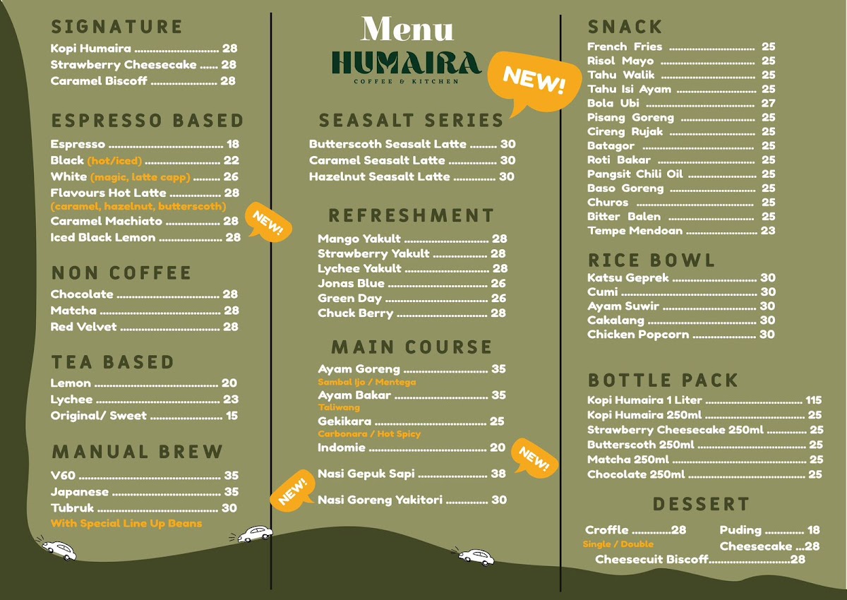 Humaira Coffee & Kitchen Photo Menu 3