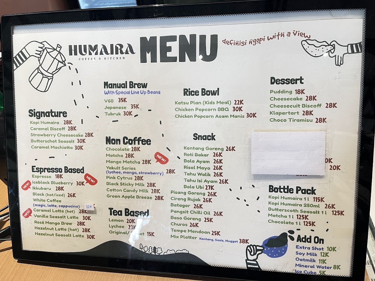 Humaira Coffee & Kitchen Photo Menu 5