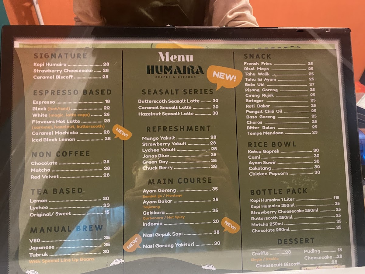 Humaira Coffee & Kitchen Photo Menu 6