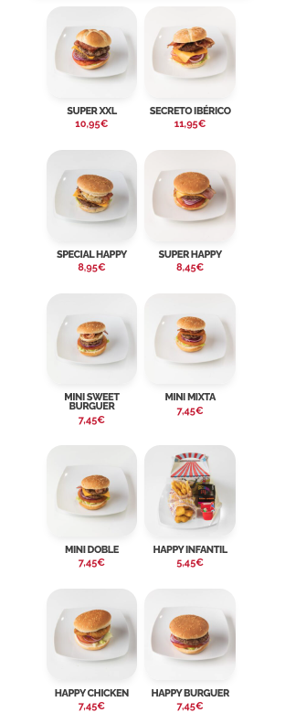 Happy Burguer Alcázar Photo Menu 8