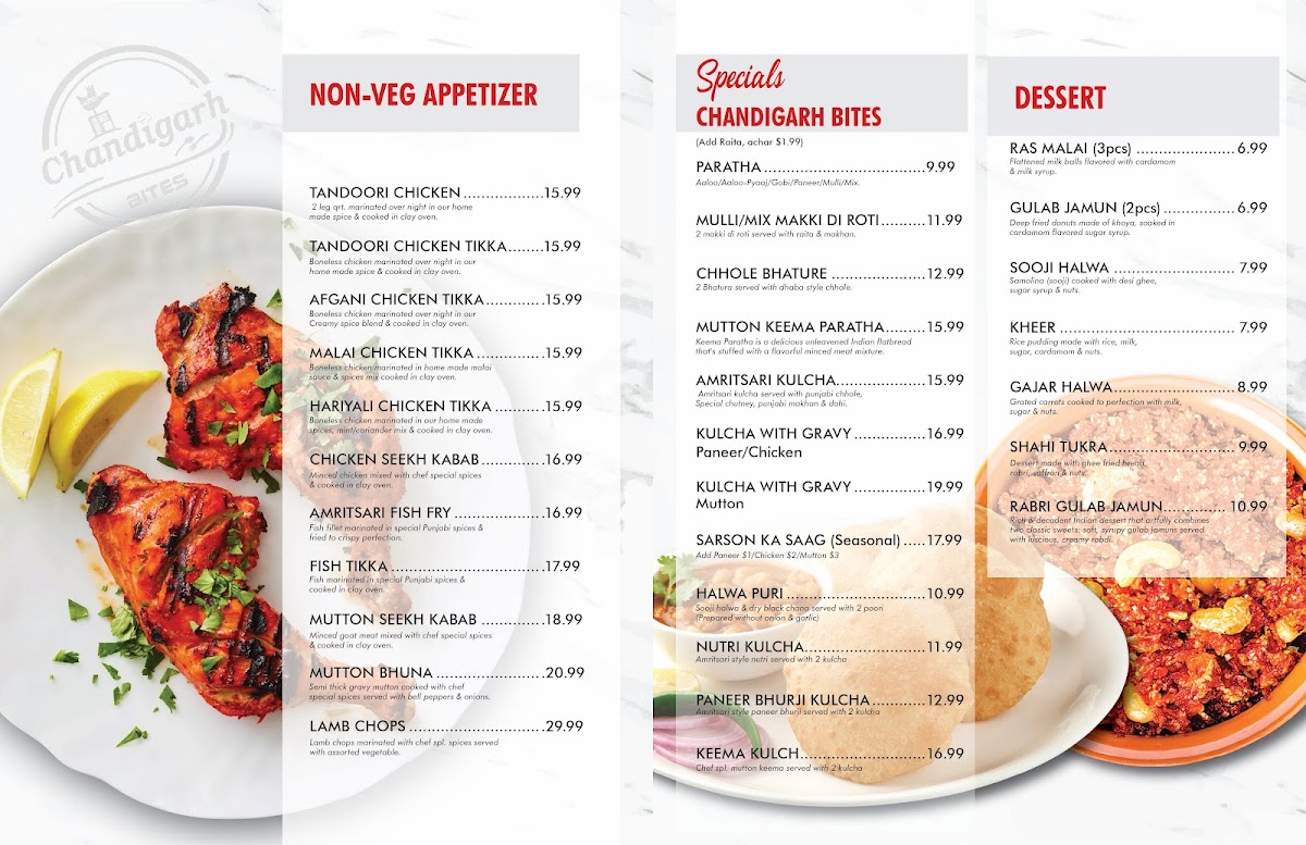 Chandigarh Bites Photo Menu 1