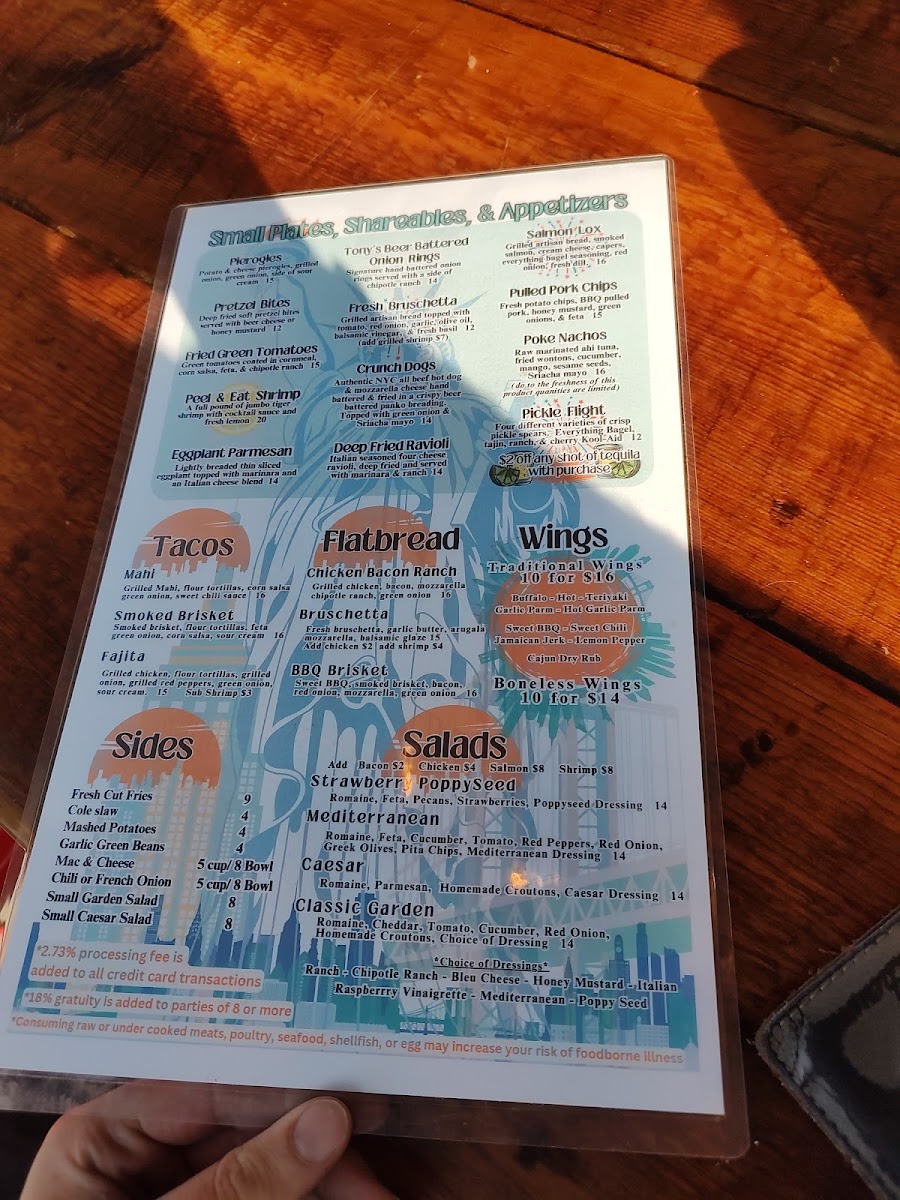 TONY'S - Downtown Sandusky Photo Menu 6
