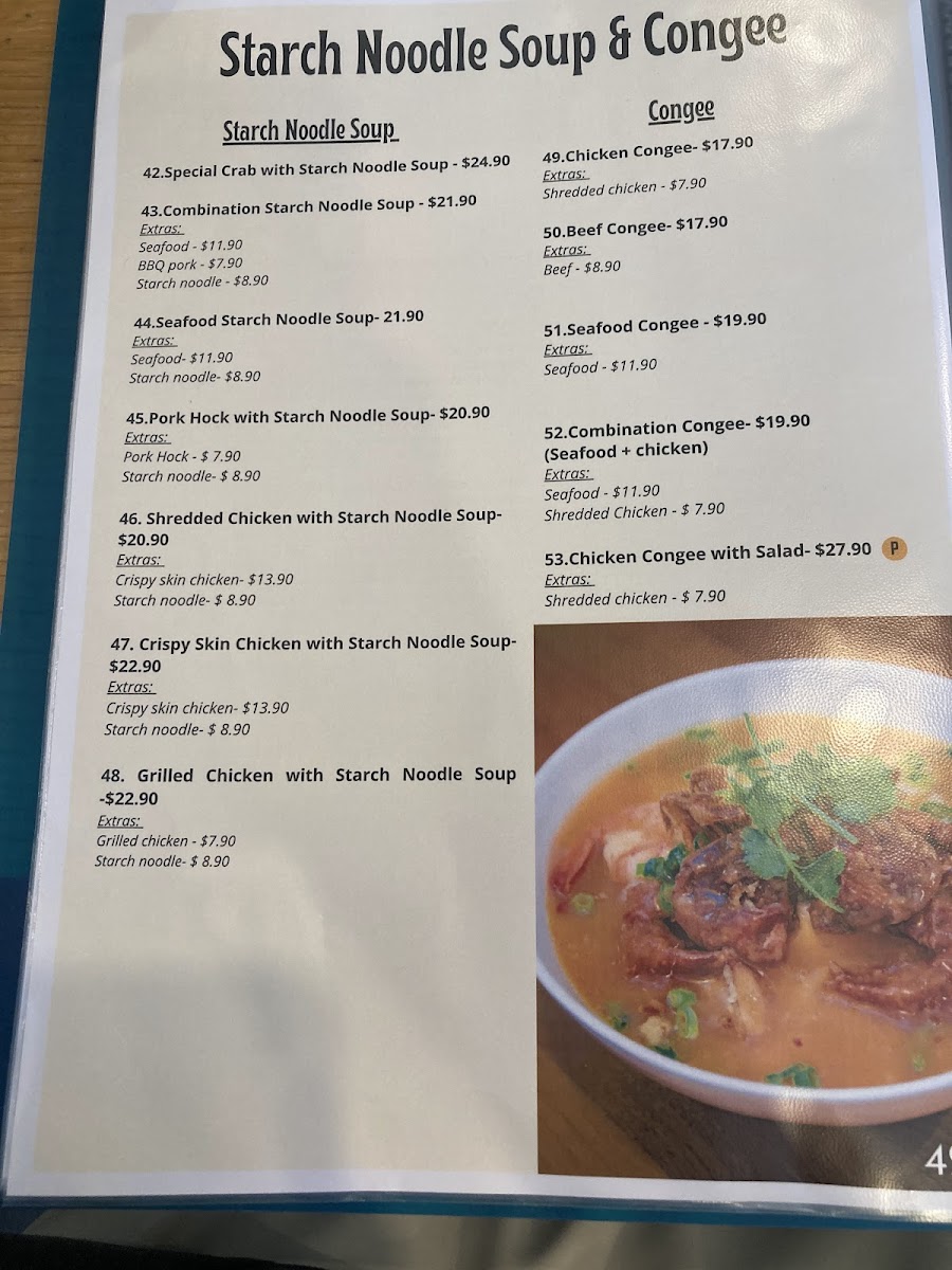Pho Hung Photo Menu 3