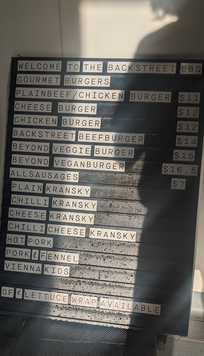 Backstreet Burgers Photo Menu 6
