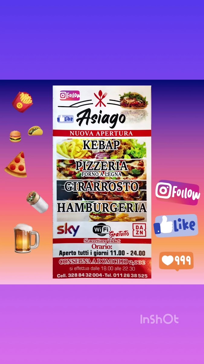 Pizzeria Asiago Photo Menu 1