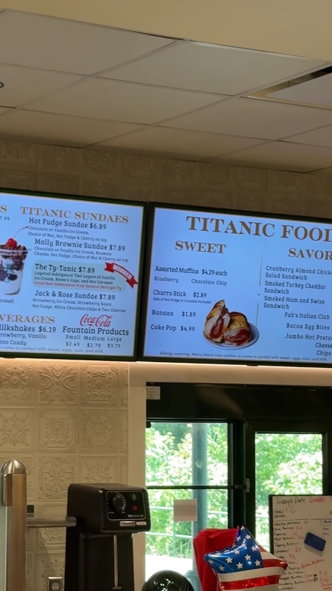 Titanic Ice Cream Photo Menu 7