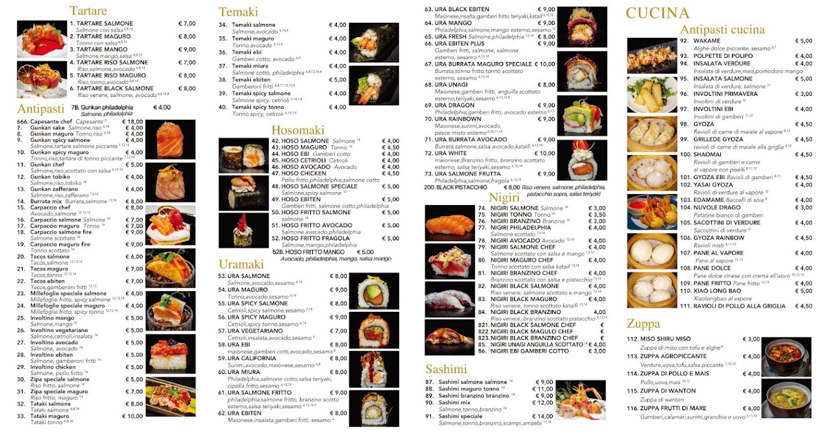 TSUBOMI SUSHI Photo Menu 2