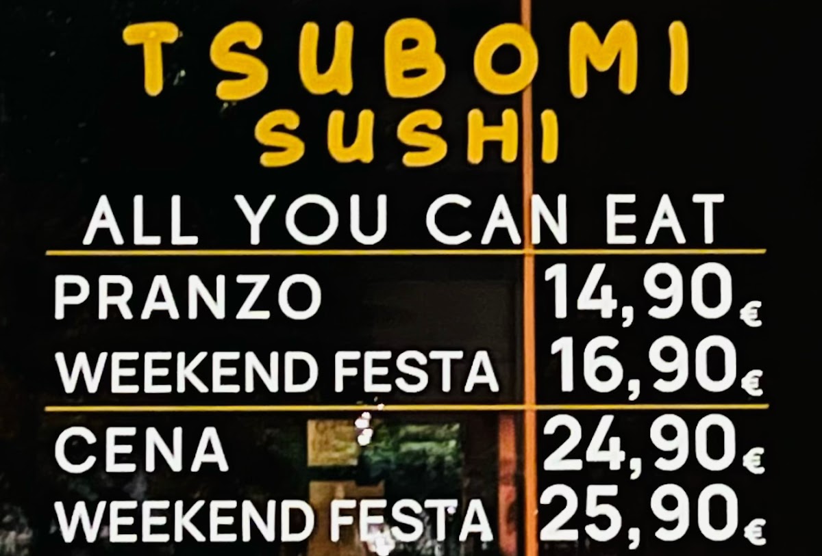 TSUBOMI SUSHI Photo Menu 7