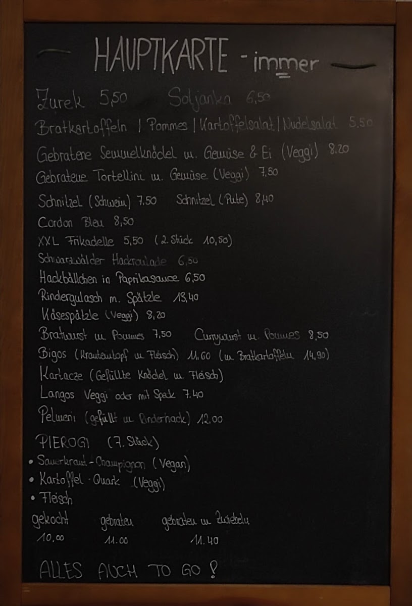 Hausmannskost Photo Menu 1
