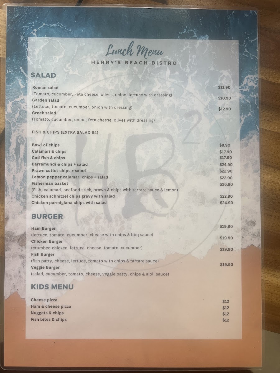 Harry's Beach Bistro Photo Menu 7