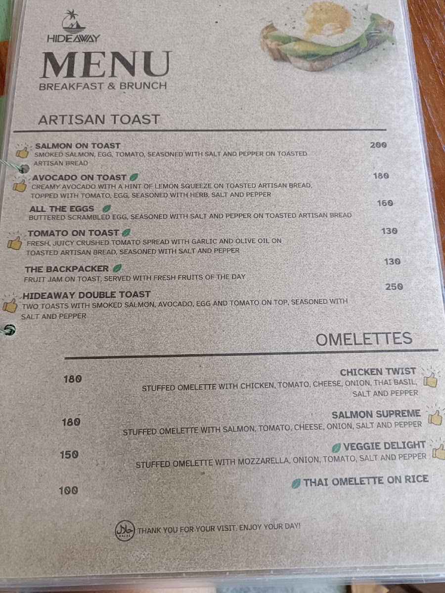 Hideaway Coffee House and Eatery Photo Menu 10