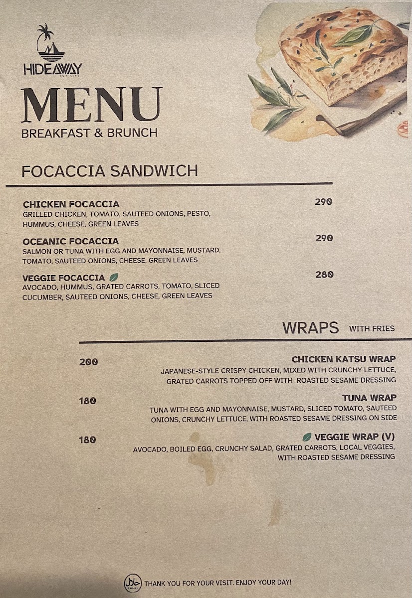 Hideaway Coffee House and Eatery Photo Menu 8