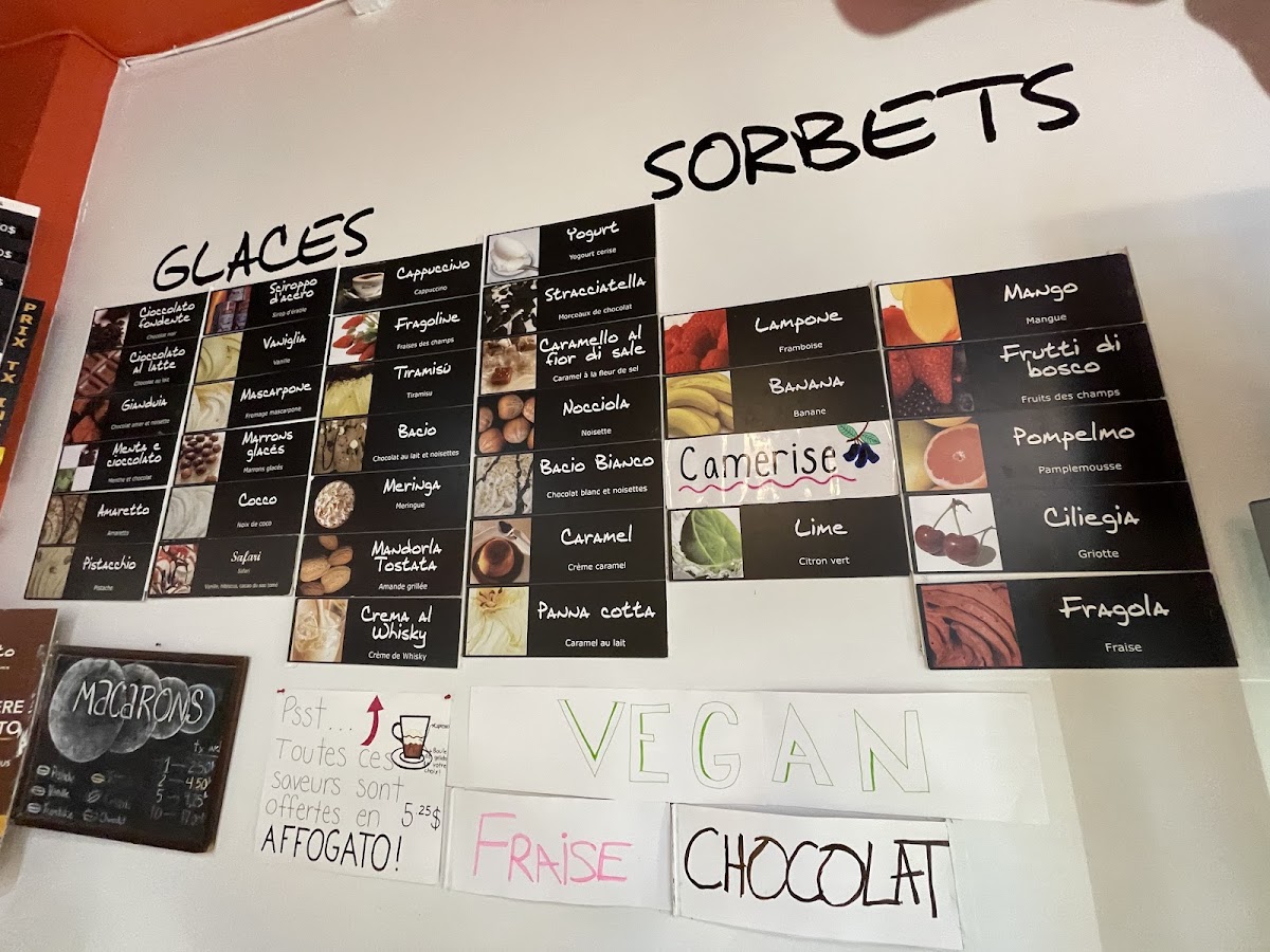 Tutto Gelato Photo Menu 1