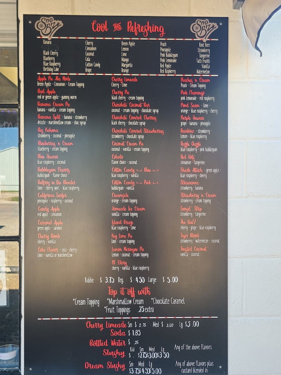 Bob's Frozen Custard Photo Menu 2