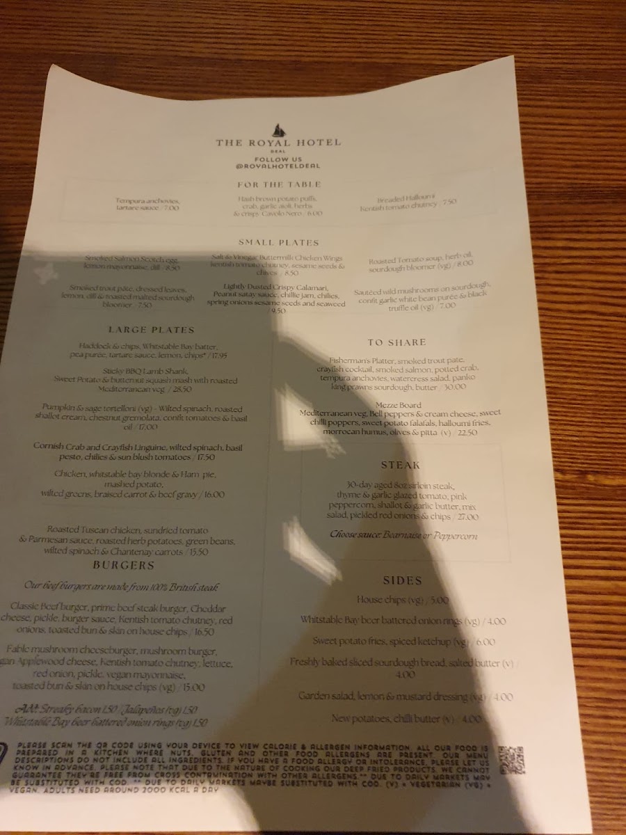 The Boathouse Bar & Restaurant Photo Menu 1