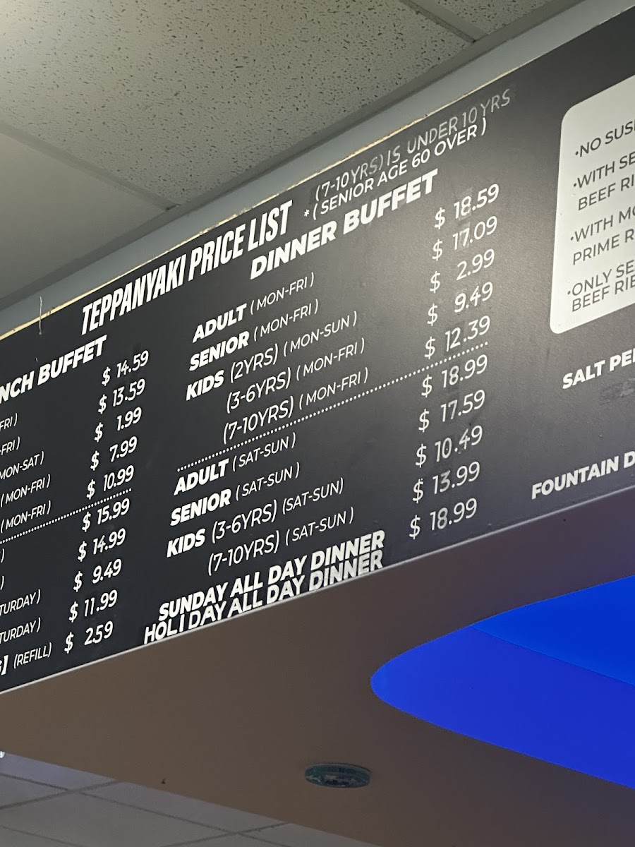 Teppanyaki Grill Photo Menu 1