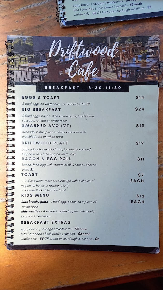 Driftwood Café Photo Menu 7