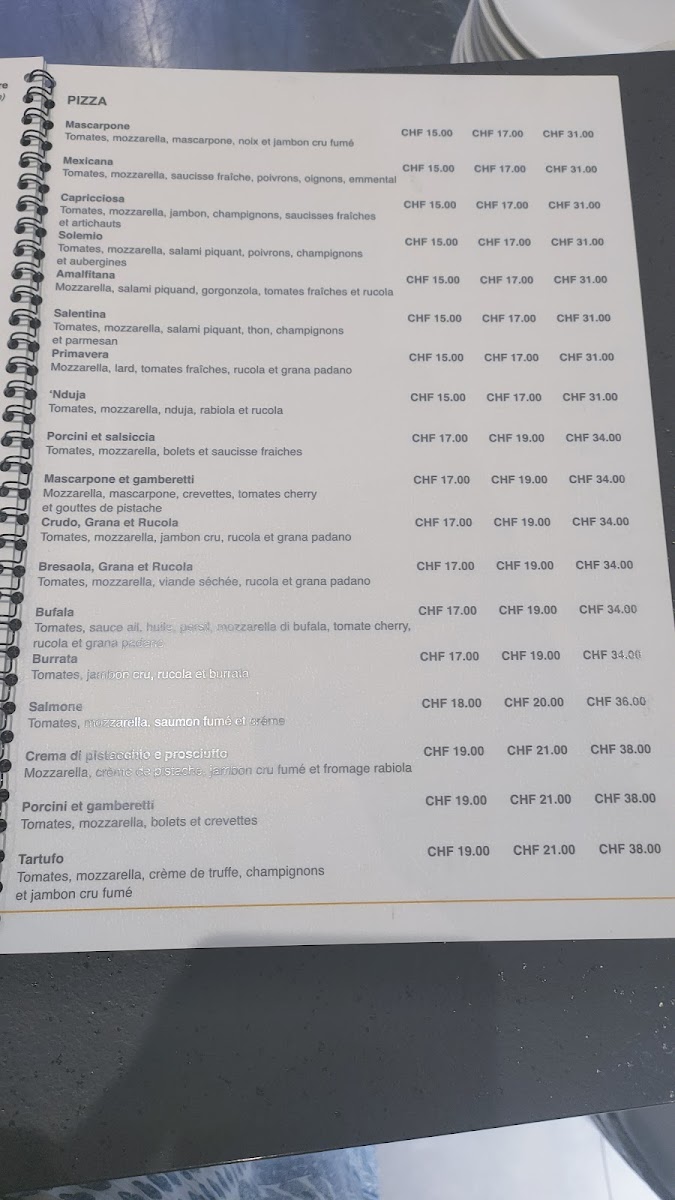 Solemio Delivery Fribourg Photo Menu 1