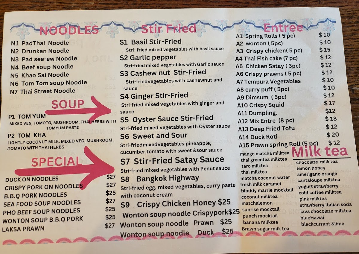 Thai​ Street​ Thai Takeaway Photo Menu 7