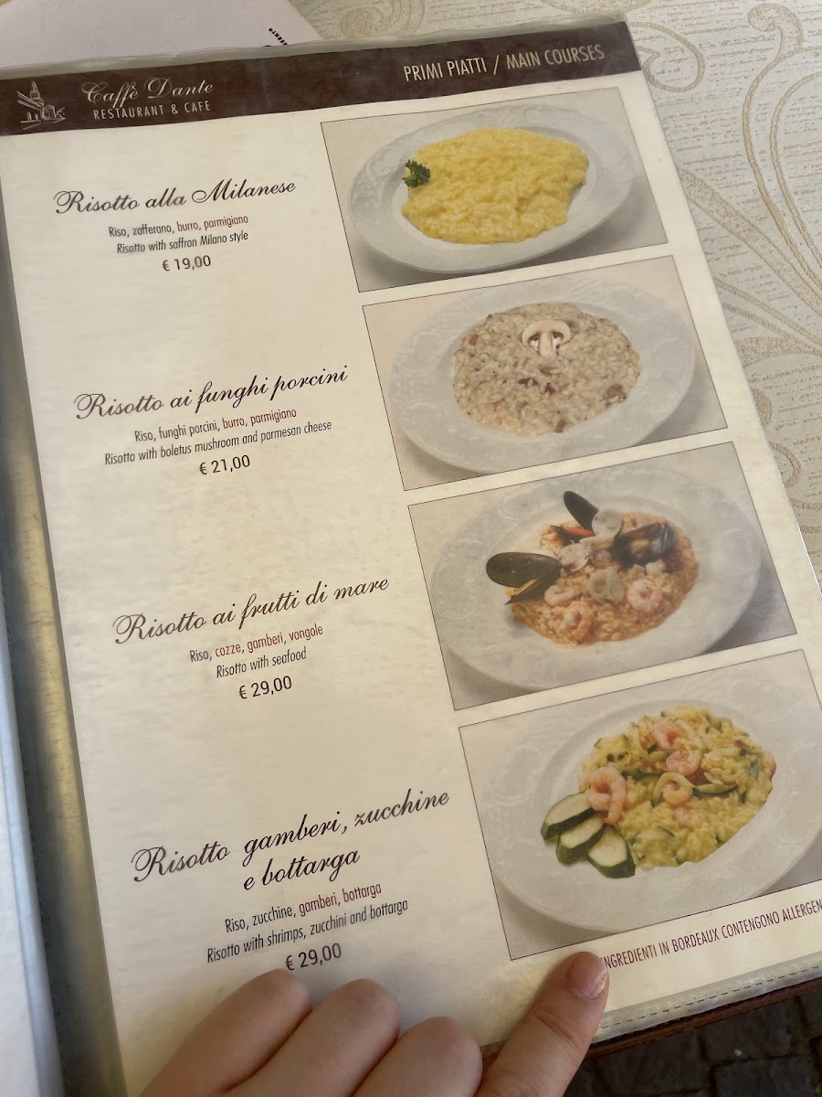 Caffè Dante Restaurant Photo Menu 10