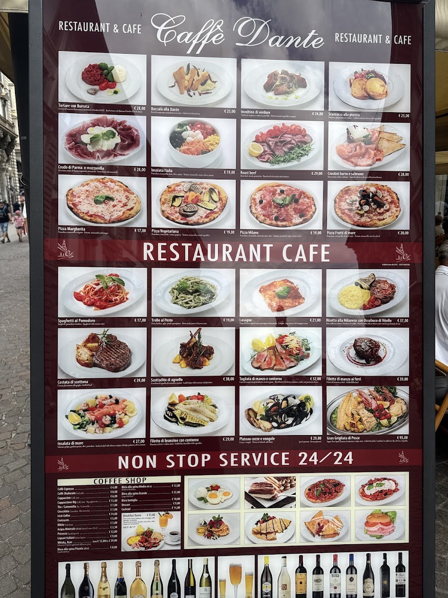 Caffè Dante Restaurant Photo Menu 3