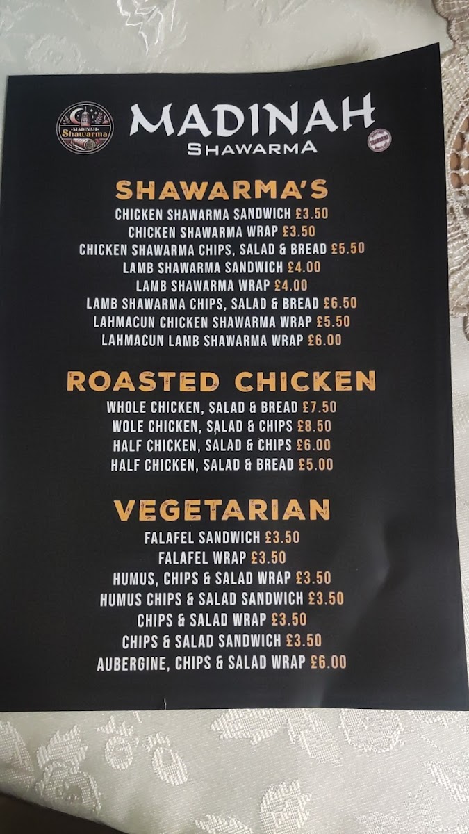Madinah Shawarma Photo Menu 3