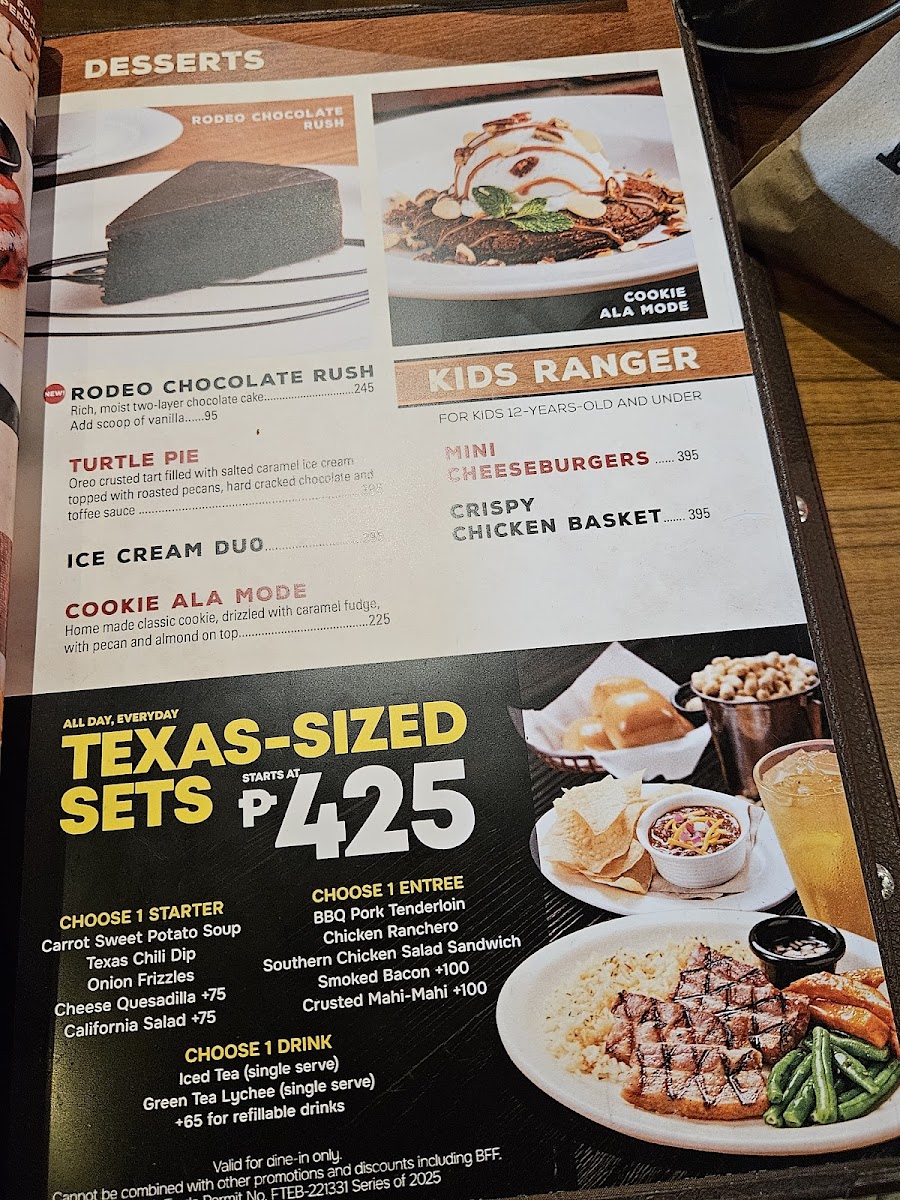 Texas Roadhouse - Vermosa Photo Menu 3