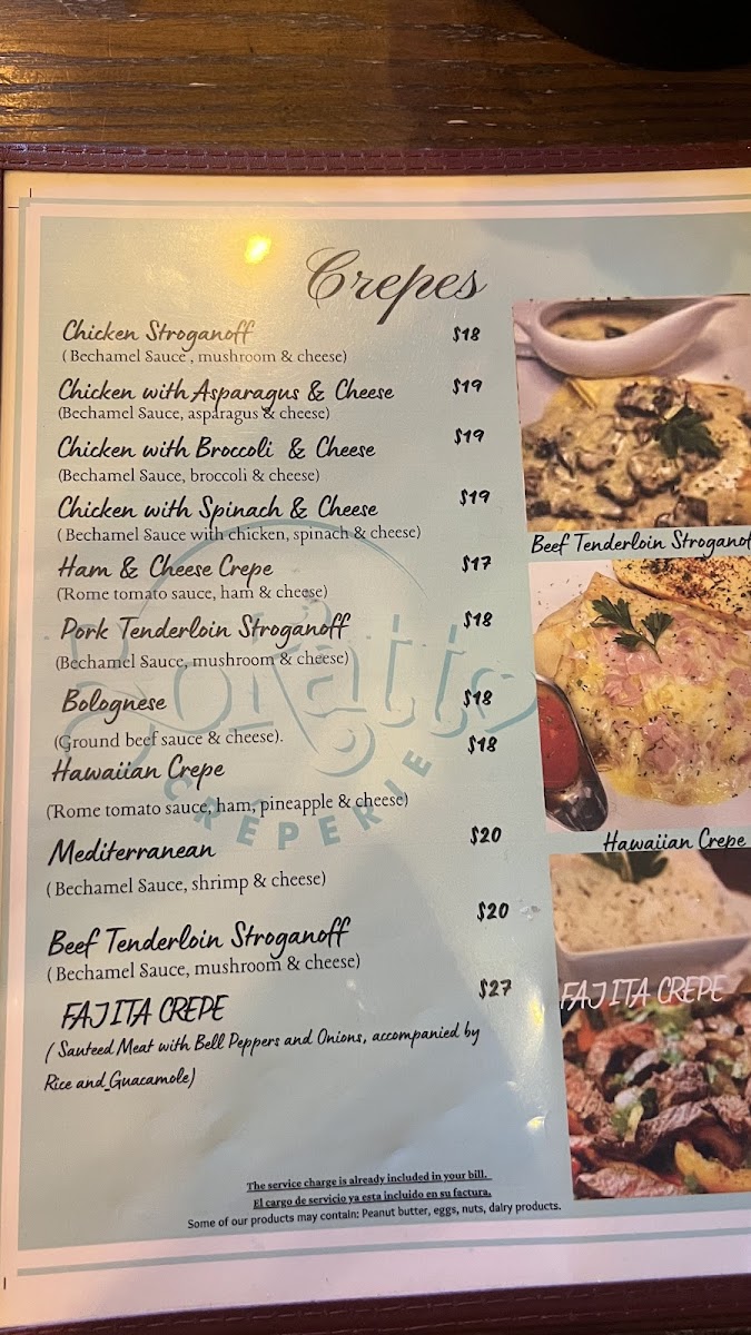 Bokatto Creperie Photo Menu 1