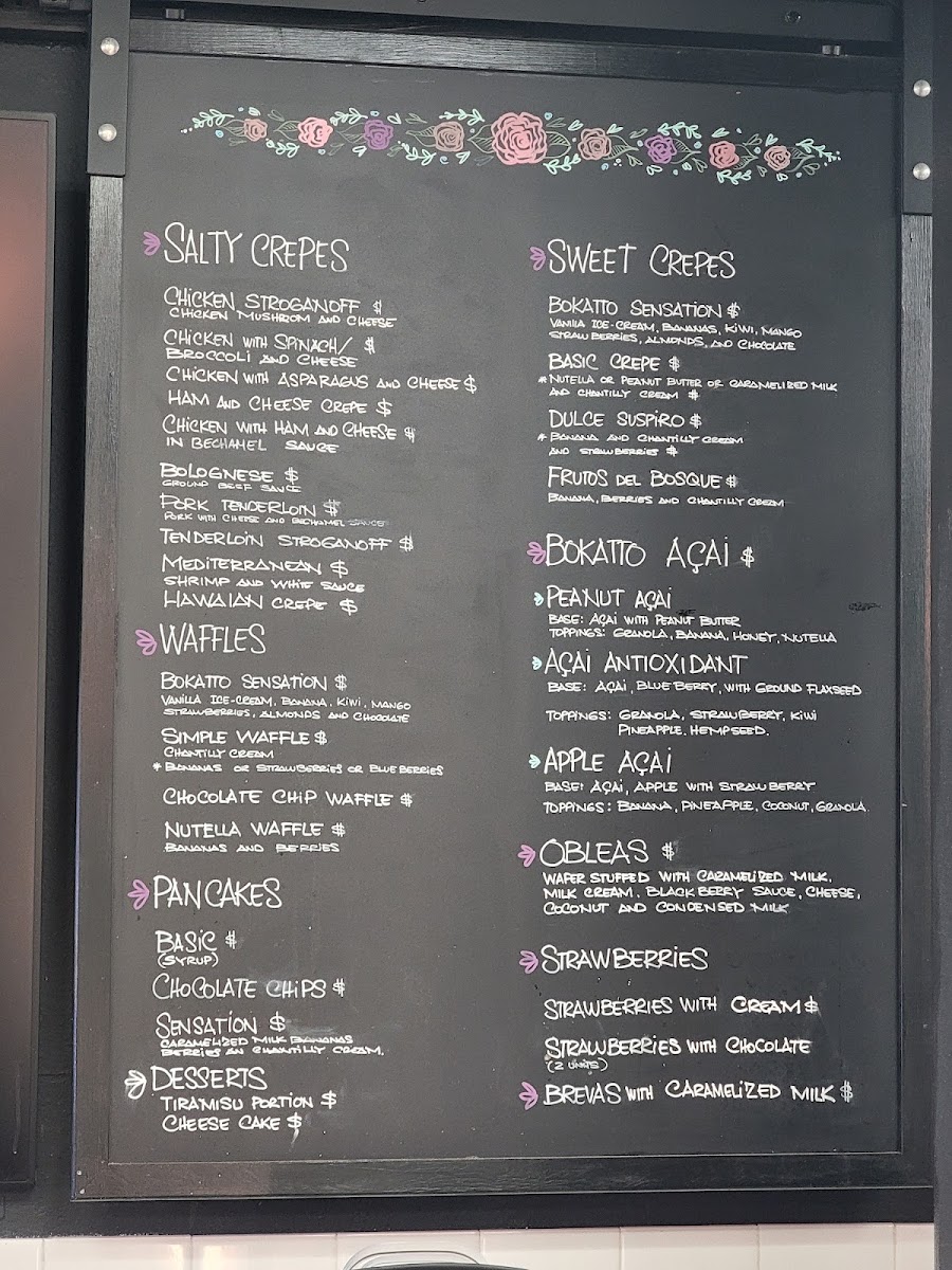 Bokatto Creperie Photo Menu 3