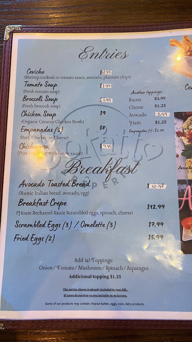 Bokatto Creperie Photo Menu 4