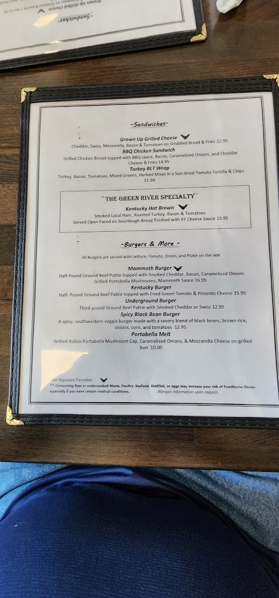 Green River Grill Photo Menu 10