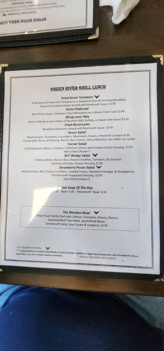 Green River Grill Photo Menu 9