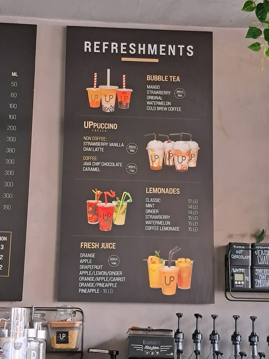 UP Specialty Coffee Photo Menu 2