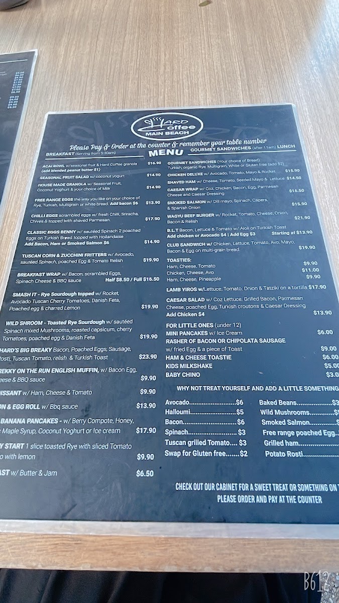 Hard Coffee Photo Menu 8