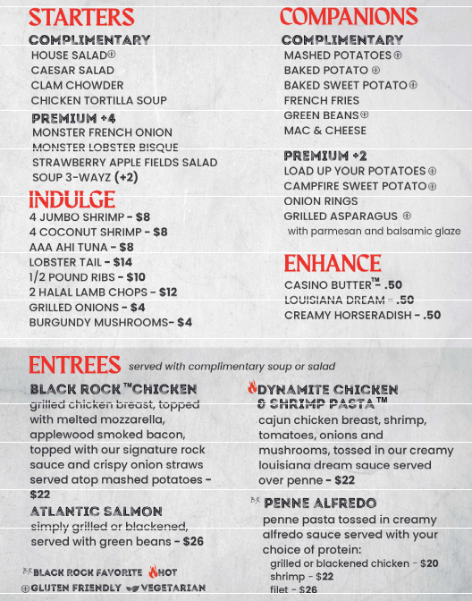 Black Rock Bar & Grill Photo Menu 2