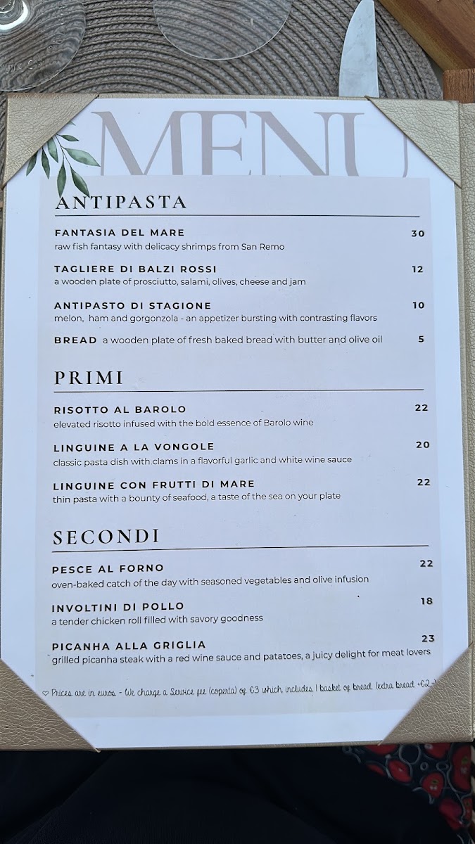 Bar & Restaurant Mangiare al Mare Photo Menu 2