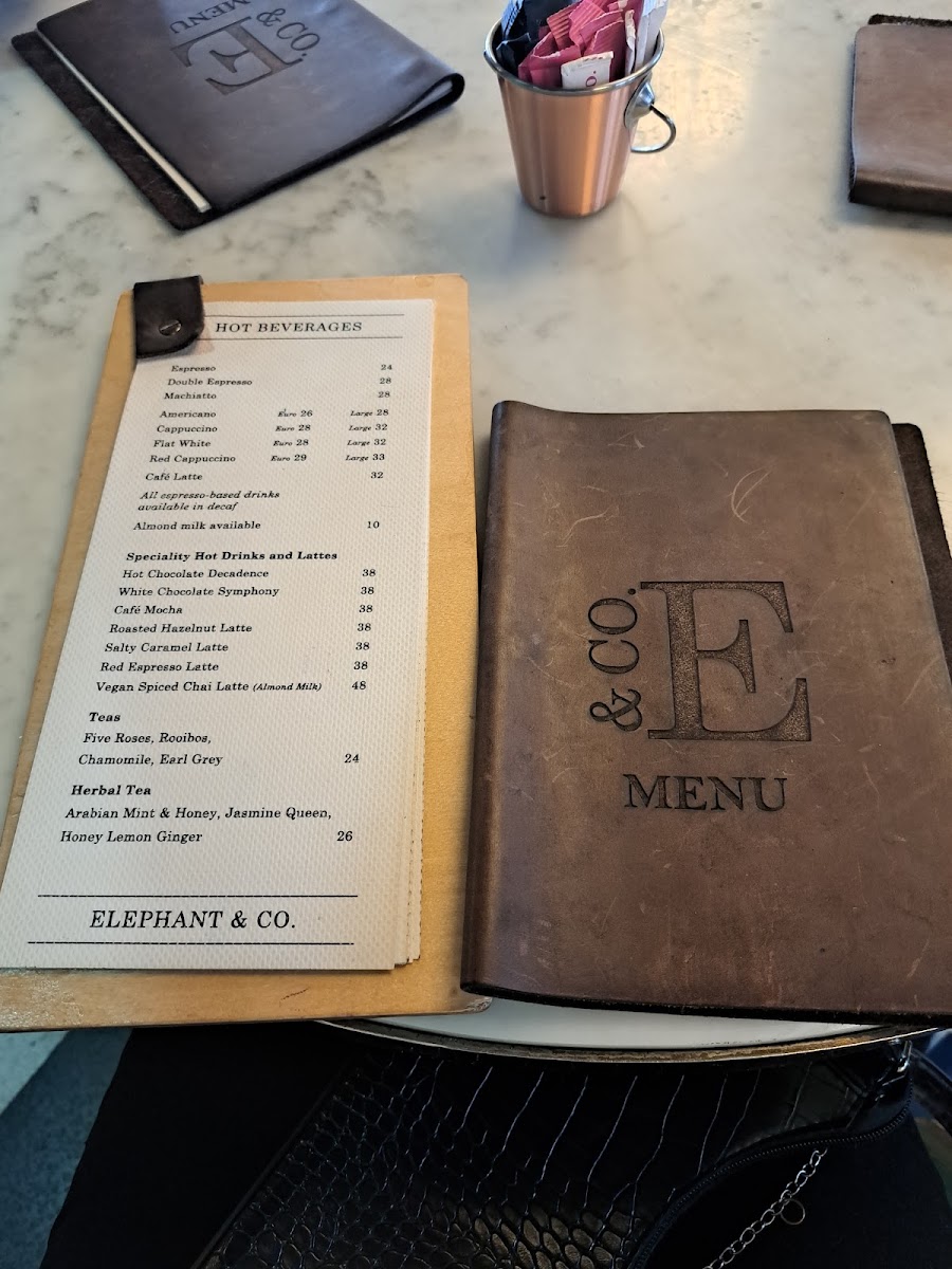 Elephant & Co Athlone Photo Menu 1