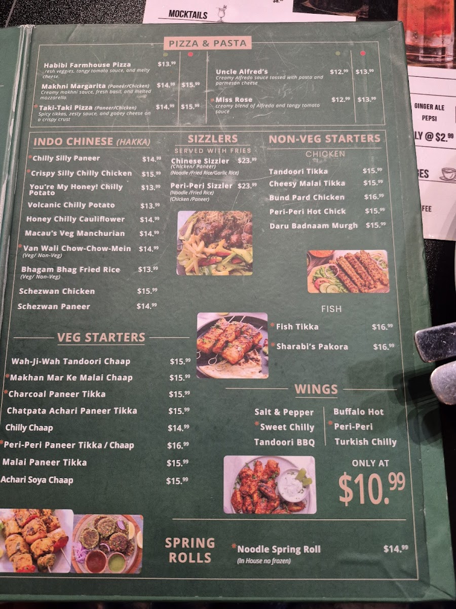 Bollywood Cafe Indian Street Eats & Bar. Photo Menu 5