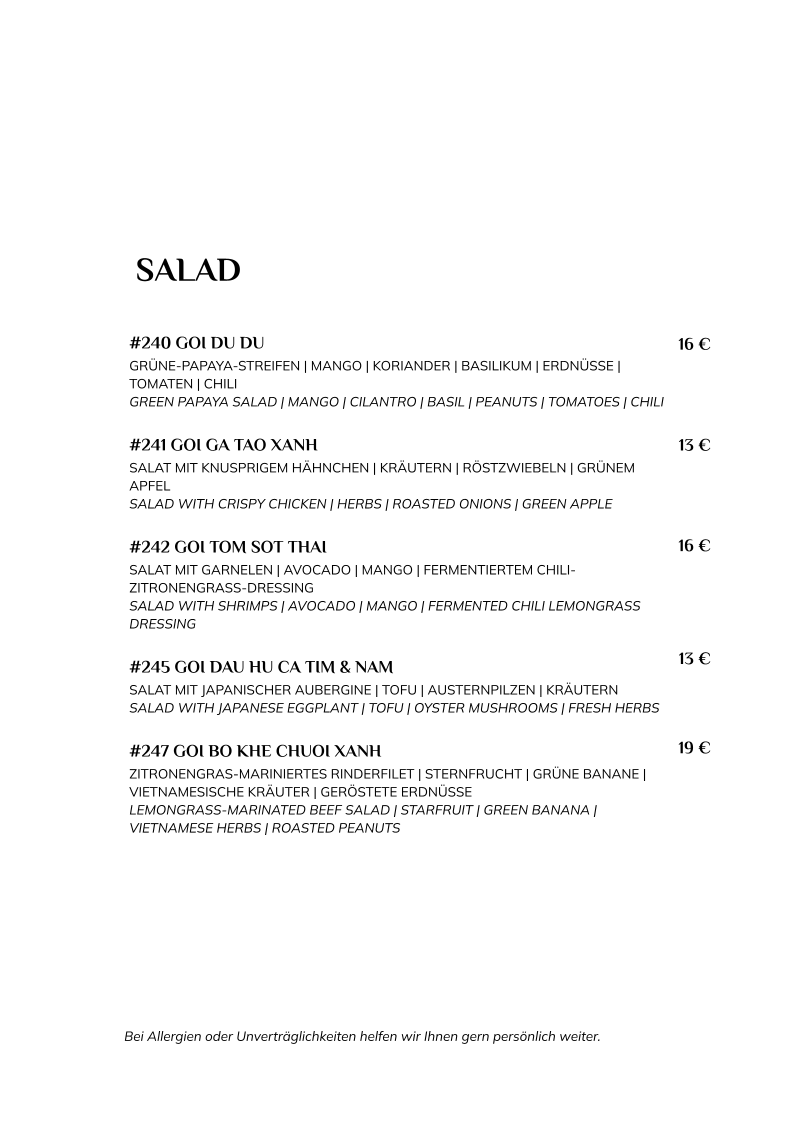 Mei Mei Modern Vietnam Restaurant Photo Menu 4