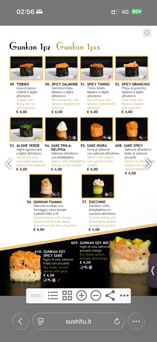 Sushi fu ristorante Giapponese Photo Menu 9