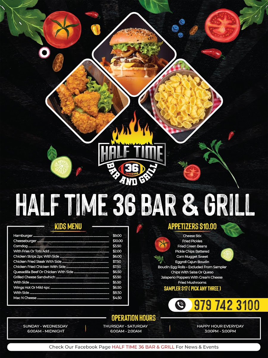 Half Time 36 Bar and Grill Photo Menu 2