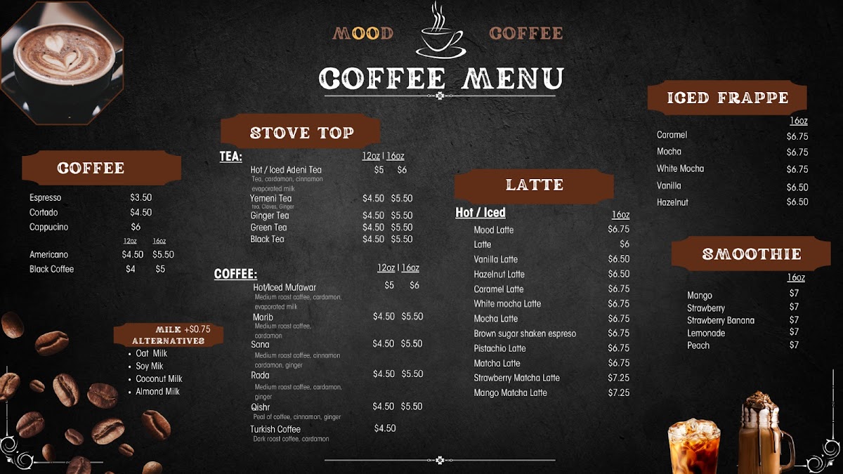 MOOD COFFEE Photo Menu 2